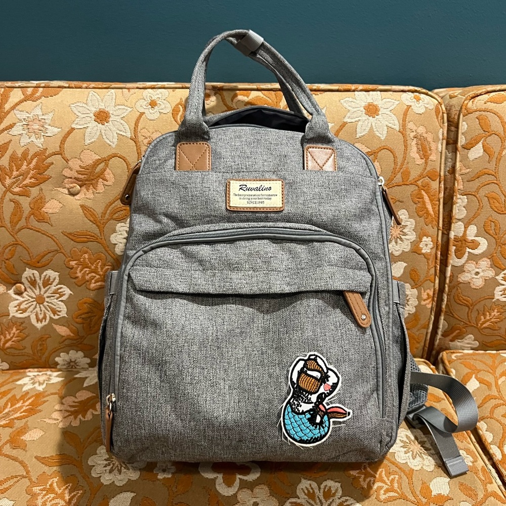 Gray Diaper Backpack Ay - image 1